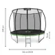 Image 2 for Батут Outtec Premium 10ft (312см) чорно-зелений з внутрішньою сіткою