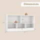 Image 4 for Дитячий стелаж-органайзер Costway 5-Cube Toy Bookcase для книг та іграшок на 5 комірок білий