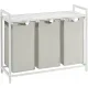 Image 2 for Кошик для білизни Leobert Chariot з трьома відділеннями 3 x 38л білий