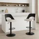 Image 1 for Комплект барних стільців Costway Navare екошкіра чорно-білий