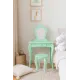 Дитячий туалетний столик Chomik ELSA з дзеркалом + стілець бірюзовий