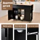 Image 11 for Кухонный остров Costway Multi-Storage Kitchen на колесиках, черный