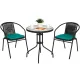 Image 3 for Садові меблі Chomik BISTRO стіл та 2 стільці чорний