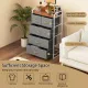 Image 8 for Комод-органайзер тканевый Costway Fabric Tower на металлическом каркасе на 5 ящик лофт серый