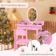 Image 10 for Дитячий туалетний столик Costway Princess Glow зі стільцем та LED підсвіткою рожевий