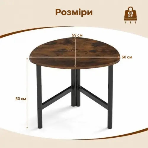 Заокруглена трикутна стільниця - більше можливостей на невеликій площі