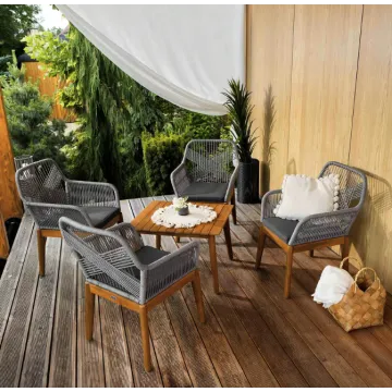 Комплект садових меблів Di Volio Piago сіро-графітовий