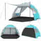 Image 1 for Пляжний намет-тент Pop-Up Costway Vista Vent Beach саморозкладний від сонця 3-4 місний блакитний