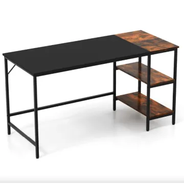 Компьютерный стол Costway Tiffany с двумя полками в стиле Loft