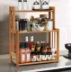 Image 4 for Полиця-органайзер Costway Bamboo кухонна стійка бамбук 3 полки
