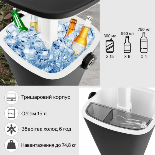Контейнер на 15 літрів із тришаровим корпусом
