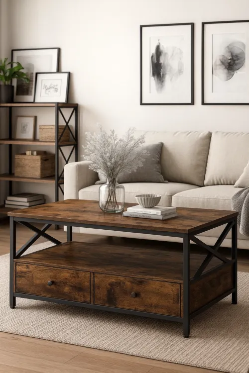 Стол-тумба Leobert Oliver с выдвижными ящиками