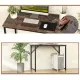 Image 13 for Письменный стол Costway Homart со стальным каркасом коричневый