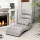 Image 3 for Крісло-шезлонг розкладне Costway Lazy Couch Recliner з подушкою сірий