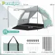 Image 4 for Пляжний намет-тент Pop-Up Costway Vista Vent Beach саморозкладний від сонця 3-4 місний зелений