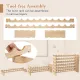 Image 9 for Стелаж винний Costway Modular Pine дерев'яний на 60 пляшок