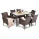 Image 4 for Садові меблі Di Volio VERONA 6+1 коричнева