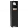 Пенал-шкаф для ванны Costway SlimBath Cabinet напольный с полками и дверцей черный