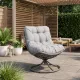 Image 6 for Крісло-кокон садове обертове Di Volio Melia компактне для балкона сірий