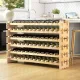 Image 2 for Стелаж винний Costway Modular Wine дерев'яний на 72 пляшки