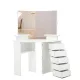Image 6 for Туалетный столик Chomik TRIO угловой с зеркалом белый