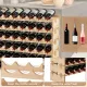 Image 2 for Стелаж винний Costway Modular Pine дерев'яний на 60 пляшок