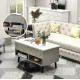 Image 7 for Стіл трансформер Costway Lagom в стилі Loft сірий
