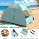 Image 9 for Пляжний намет-тент Pop-Up Costway Vista Vent Beach саморозкладний від сонця 3-4 місний зелений