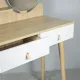 Image 10 for Туалетний столик Jumi Scandi з шухлядами, шкіряні ручки, світлий бук