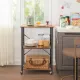Image 4 for Стелаж Leobert Dash в стилі Loft з коліщатками коричневий