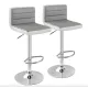 Image 2 for Комплект барних стільців Costway Alisa екошкіра сірий