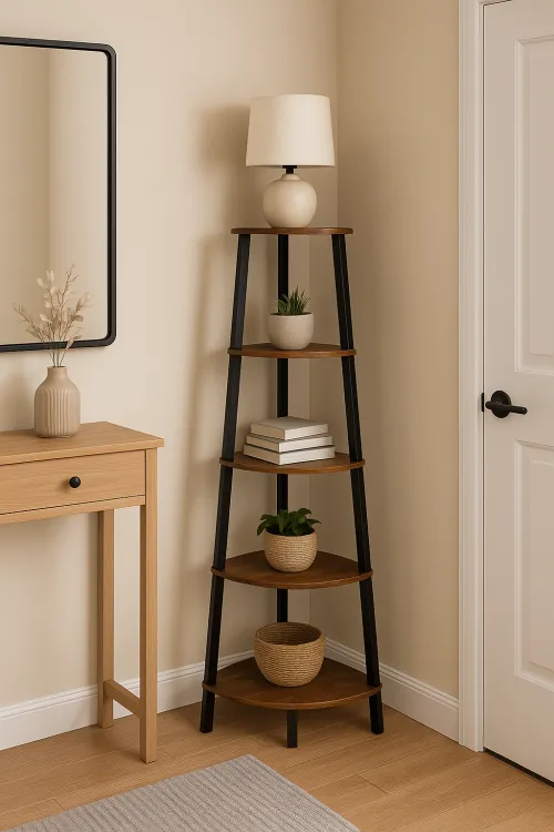 Этажерка Leobert Wooden New угловая в стиле Loft