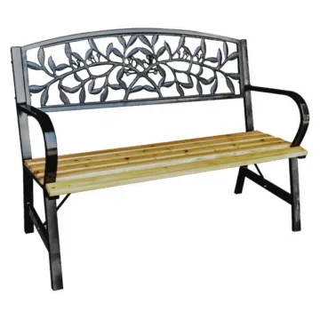 Садова лавка GARDEN LINE FOSSY з декорованою спинкою