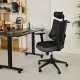 Image 11 for Ергономічне офісне крісло Di Volio Loano з вішалкою для одягу та 3D-регулюванням, чорний