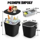 Image 4 for Стіл-холодильник Costway Gobar 3-в-1 з підйомною кришкою 15L чорний