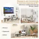 Image 10 for Тумба под телевизор Costway Pure Modern со стеллажем для ТВ до 50