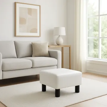 Пуф Costway Rosi екошкіра квадратний