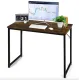 Image 3 for Письменный стол Costway Homart со стальным каркасом коричневый