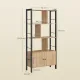 Image 4 for Стеллаж для книг Leobert Visby с тумбой в стиле Loft, сонома