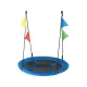 Image 1 for Садова гойдалка - гніздо Outtec XXL з прапорцями синій
