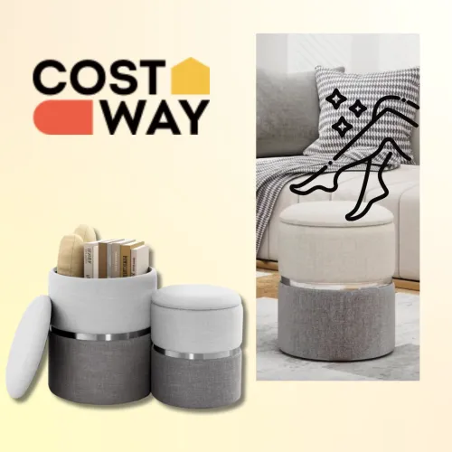 Багатофункціональний пуф з різною висотою