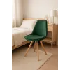 Стілець Saida Jumi у скандинавському стилі з дерев'яними ніжками зелений