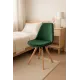 Стілець Saida Jumi у скандинавському стилі з дерев'яними ніжками зелений
