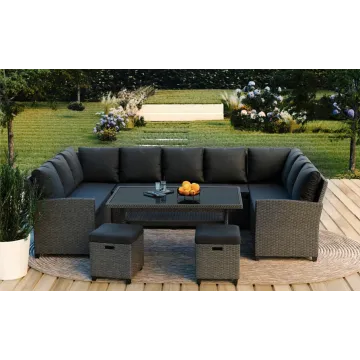 Набір садових меблів Di Volio Livorno Сірий/Графітовий