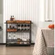 Image 2 for Барная тележка Costway Mexico с несколькими ярусами в стиле в стиле Loft