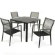 Image 7 for Комплект садових меблів Di Volio Carineo 4+1 сірий