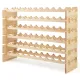 Image 6 for Стелаж винний Costway Modular Pine дерев'яний на 60 пляшок