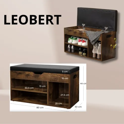 Банкетка для обуви с выдвижным ящиком