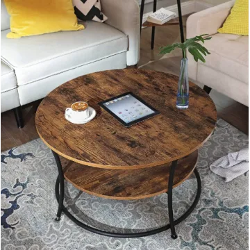 Журнальний столик Leobert Vasagle 80 x 80 x 45см в стилі Loft