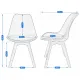 Image 8 for Туалетний столик Jumi Scandi LED + крісло Saida сірий